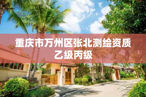 重庆市万州区张北测绘资质乙级丙级