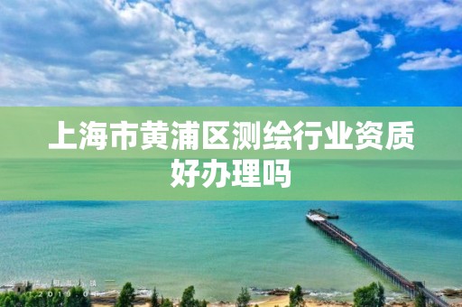 上海市黄浦区测绘行业资质好办理吗