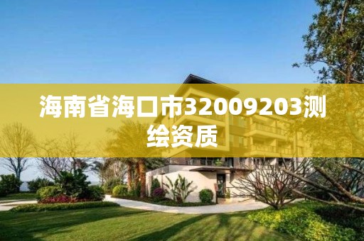 海南省海口市32009203测绘资质