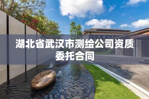 湖北省武汉市测绘公司资质委托合同