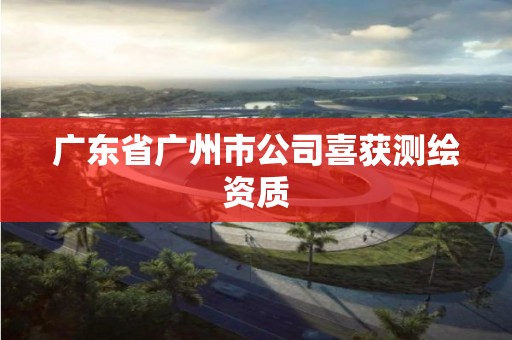 广东省广州市公司喜获测绘资质