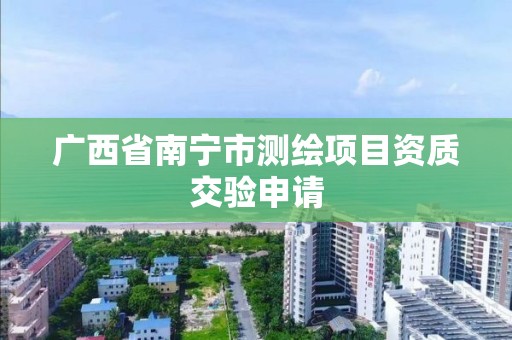 广西省南宁市测绘项目资质交验申请