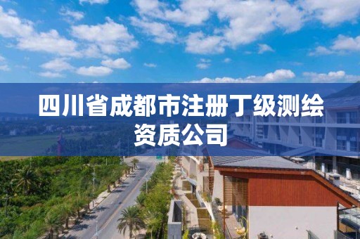 四川省成都市注册丁级测绘资质公司