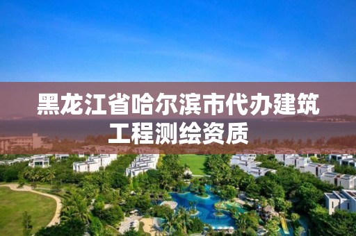 黑龙江省哈尔滨市代办建筑工程测绘资质