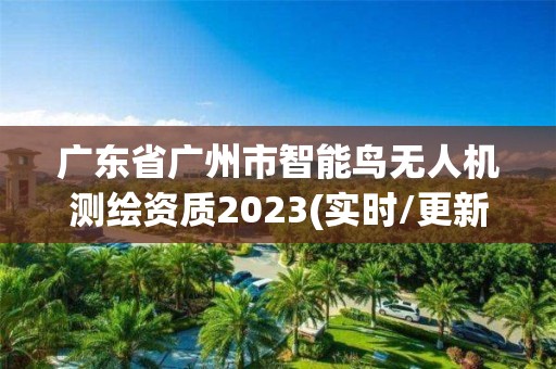 广东省广州市智能鸟无人机测绘资质2023(实时/更新中)