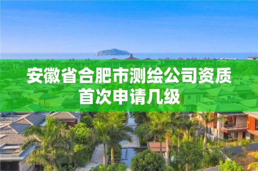 安徽省合肥市测绘公司资质首次申请几级