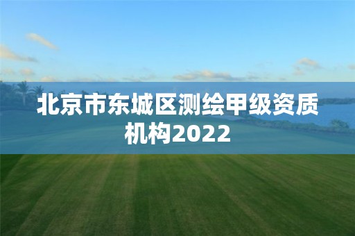 北京市东城区测绘甲级资质机构2022