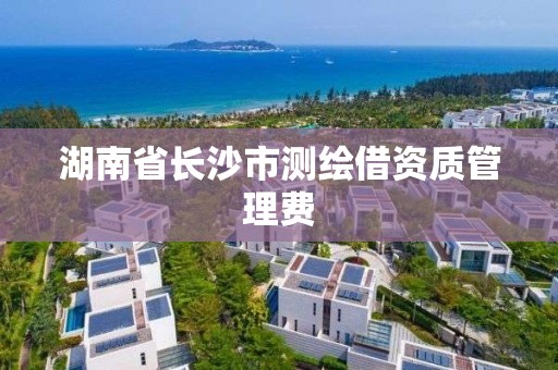 湖南省长沙市测绘借资质管理费