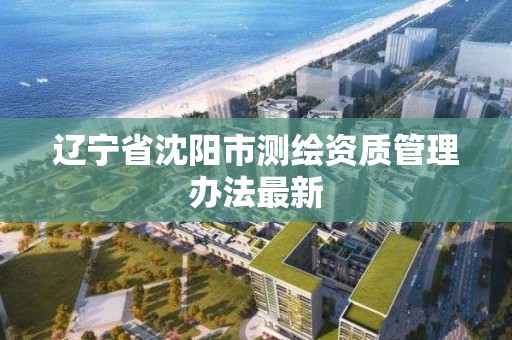 辽宁省沈阳市测绘资质管理办法最新