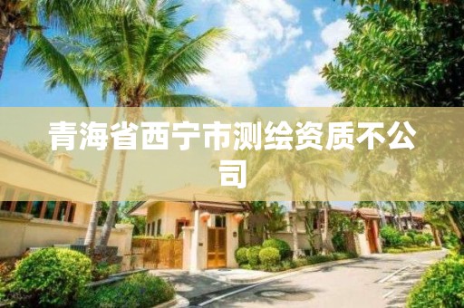 青海省西宁市测绘资质不公司