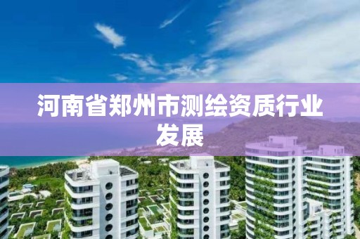 河南省郑州市测绘资质行业发展