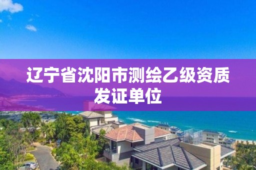 辽宁省沈阳市测绘乙级资质发证单位