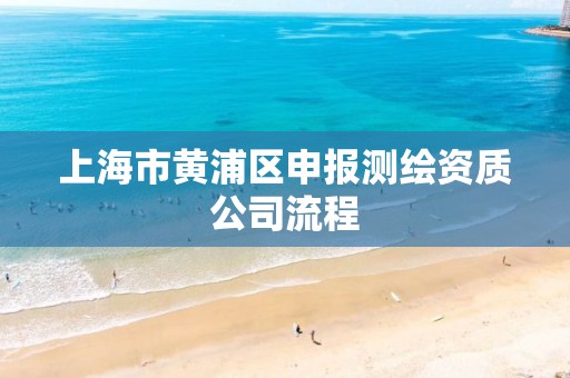 上海市黄浦区申报测绘资质公司流程