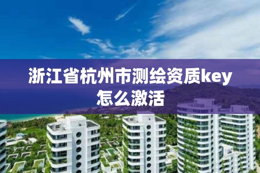 浙江省杭州市测绘资质key怎么激活