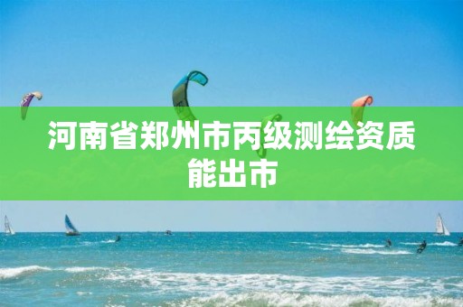 河南省郑州市丙级测绘资质能出市