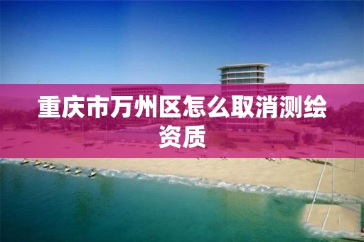 重庆市万州区怎么取消测绘资质