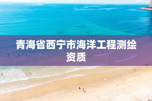 青海省西宁市海洋工程测绘资质