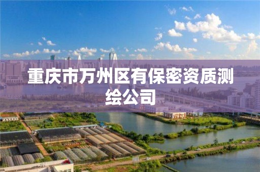 重庆市万州区有保密资质测绘公司