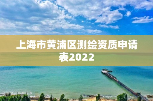 上海市黄浦区测绘资质申请表2022