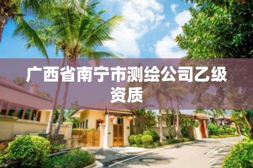 广西省南宁市测绘公司乙级资质