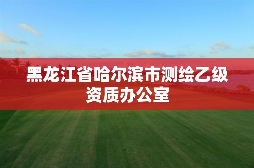 黑龙江省哈尔滨市测绘乙级资质办公室