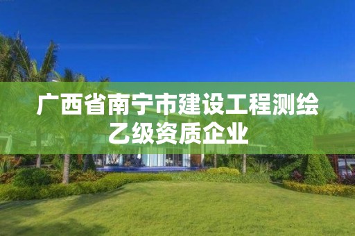 广西省南宁市建设工程测绘乙级资质企业