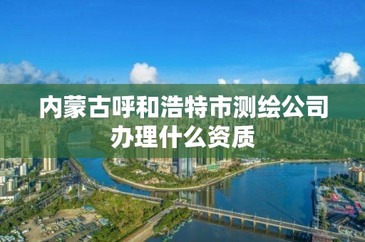 内蒙古呼和浩特市测绘公司办理什么资质