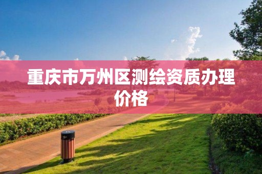 重庆市万州区测绘资质办理价格