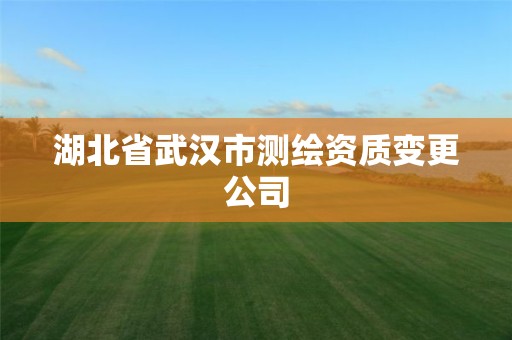 湖北省武汉市测绘资质变更公司