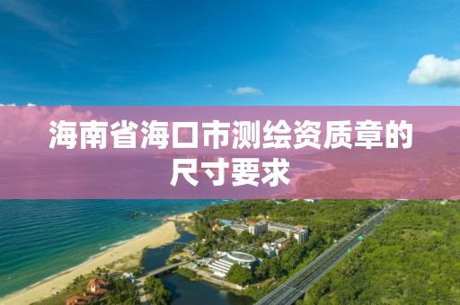 海南省海口市测绘资质章的尺寸要求