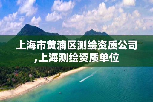 上海市黄浦区测绘资质公司,上海测绘资质单位