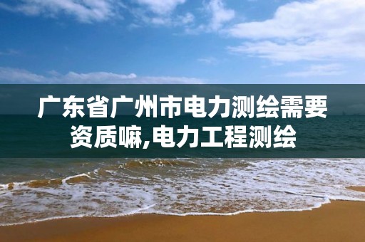 广东省广州市电力测绘需要资质嘛,电力工程测绘