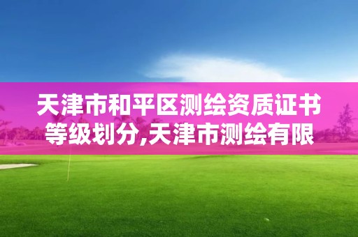 天津市和平区测绘资质证书等级划分,天津市测绘有限公司。