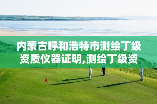 内蒙古呼和浩特市测绘丁级资质仪器证明,测绘丁级资质全套申请文件