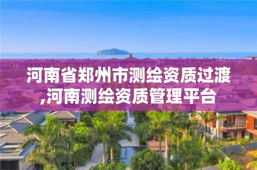 河南省郑州市测绘资质过渡,河南测绘资质管理平台