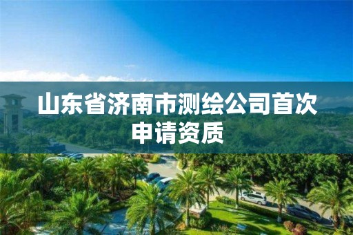 山东省济南市测绘公司首次申请资质