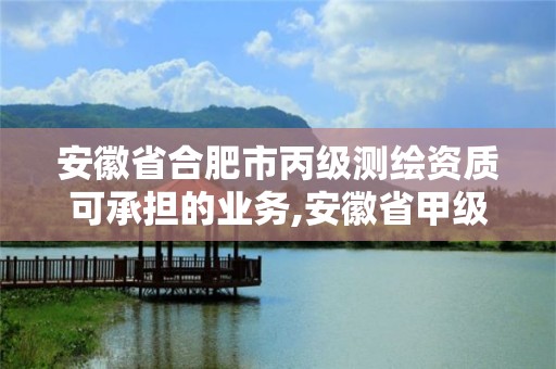 安徽省合肥市丙级测绘资质可承担的业务,安徽省甲级测绘资质单位