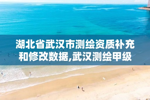 湖北省武汉市测绘资质补充和修改数据,武汉测绘甲级资质公司。