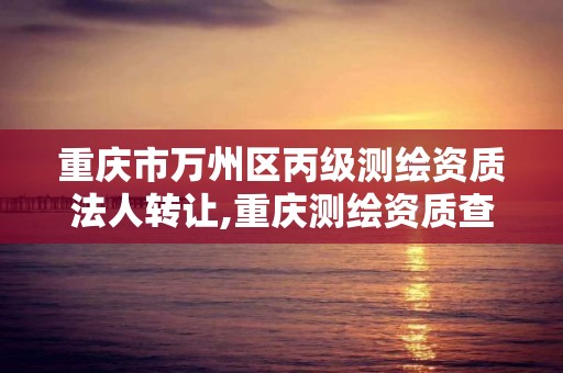 重庆市万州区丙级测绘资质法人转让,重庆测绘资质查询