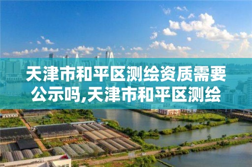 天津市和平区测绘资质需要公示吗,天津市和平区测绘资质需要公示吗知乎。