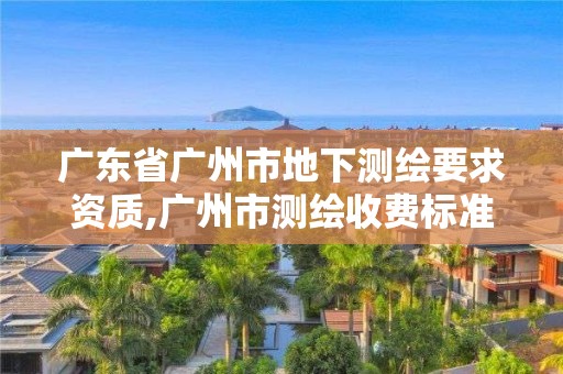 广东省广州市地下测绘要求资质,广州市测绘收费标准