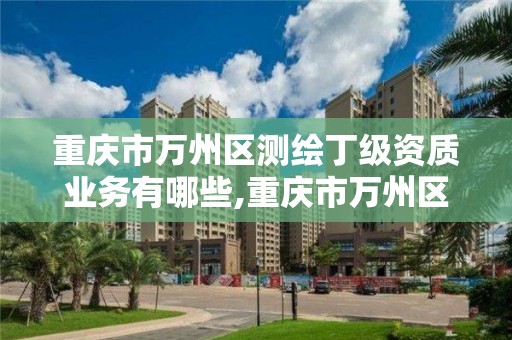 重庆市万州区测绘丁级资质业务有哪些,重庆市万州区测绘丁级资质业务有哪些单位