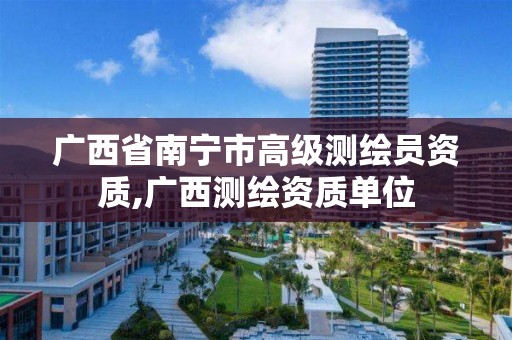 广西省南宁市高级测绘员资质,广西测绘资质单位