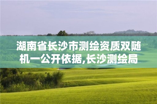 湖南省长沙市测绘资质双随机一公开依据,长沙测绘局。