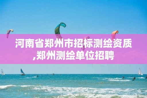 河南省郑州市招标测绘资质,郑州测绘单位招聘