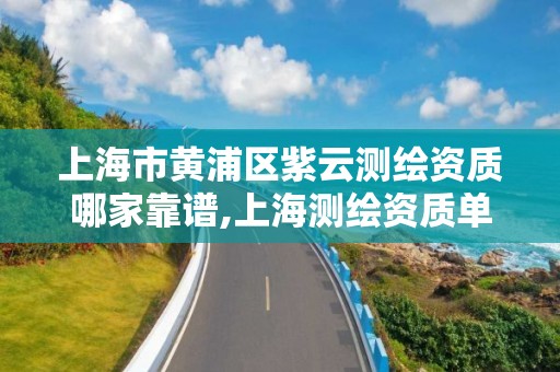 上海市黄浦区紫云测绘资质哪家靠谱,上海测绘资质单位。