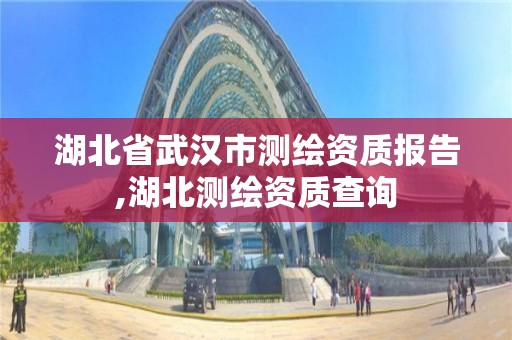 湖北省武汉市测绘资质报告,湖北测绘资质查询