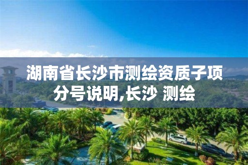 湖南省长沙市测绘资质子项分号说明,长沙 测绘