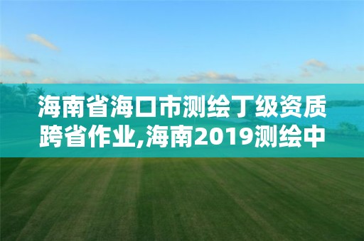 海南省海口市测绘丁级资质跨省作业,海南2019测绘中级职称评定条件