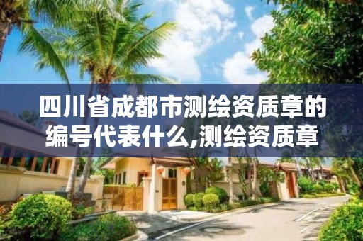 四川省成都市测绘资质章的编号代表什么,测绘资质章样式。